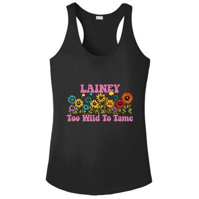 Lainey Name Cute Retro Girl Wildflower Lainey Name Ladies PosiCharge Competitor Racerback Tank