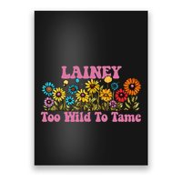 Lainey Name Cute Retro Girl Wildflower Lainey Name Poster
