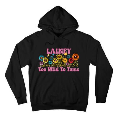 Lainey Name Cute Retro Girl Wildflower Lainey Name Tall Hoodie