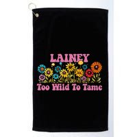 Lainey Name Cute Retro Girl Wildflower Lainey Name Golf Towel