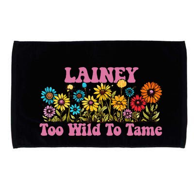 Lainey Name Cute Retro Girl Wildflower Lainey Name Microfiber Hand Towel