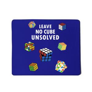 Leave No Cube Unsolved Speedsolving Speedcubing Speed Cuber Great Gift Mousepad