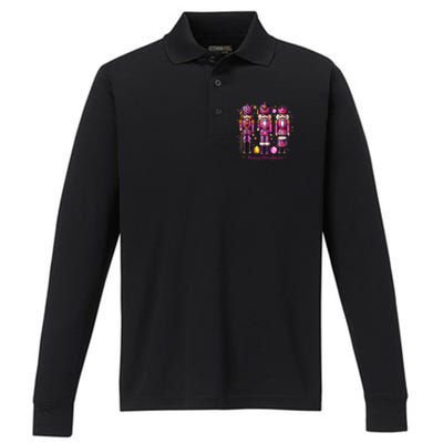 Leopard Nutcracker Christmas 2024 Performance Long Sleeve Polo