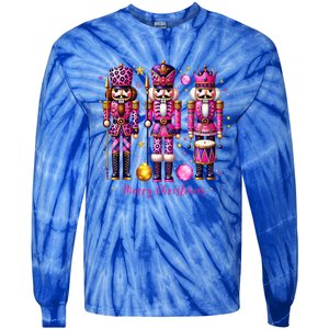 Leopard Nutcracker Christmas 2024 Tie-Dye Long Sleeve Shirt