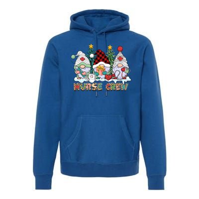 Leopard Nurse Christmas Gnomes Cute Xmas Scrub Nurses Gift Premium Hoodie