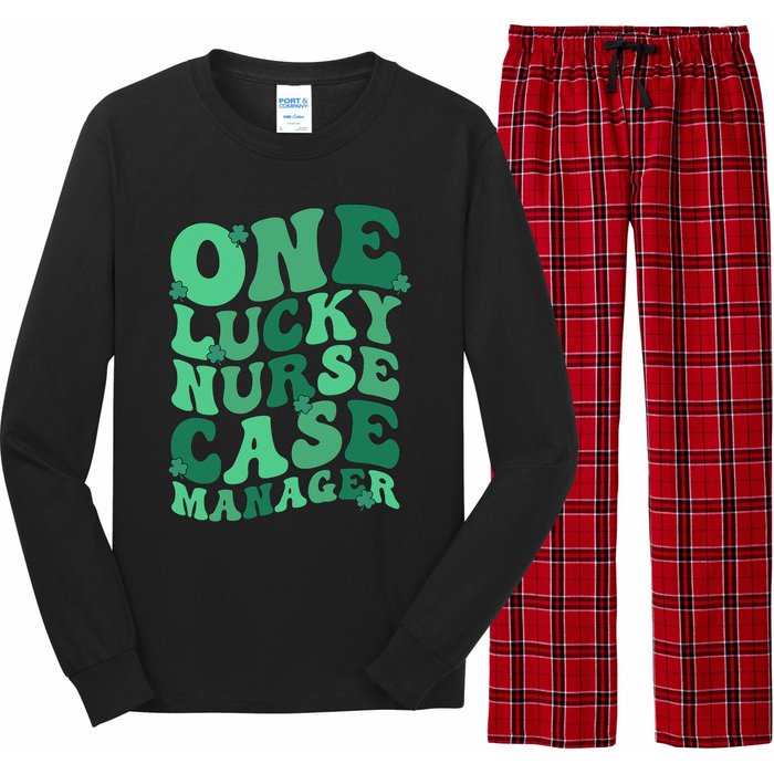 Lucky Nurse Case Manager St. Patrick's Day Case Management Long Sleeve Pajama Set