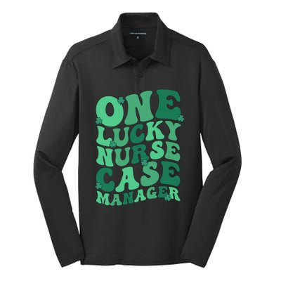 Lucky Nurse Case Manager St. Patrick's Day Case Management Silk Touch Performance Long Sleeve Polo