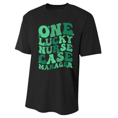 Lucky Nurse Case Manager St. Patrick's Day Case Management Performance Sprint T-Shirt