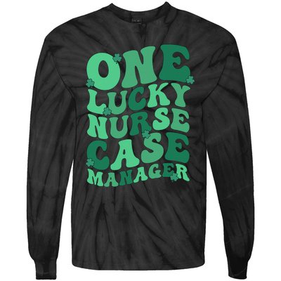 Lucky Nurse Case Manager St. Patrick's Day Case Management Tie-Dye Long Sleeve Shirt