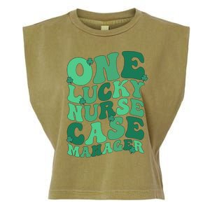 Lucky Nurse Case Manager St. Patrick's Day Case Management Garment-Dyed Women's Muscle Tee