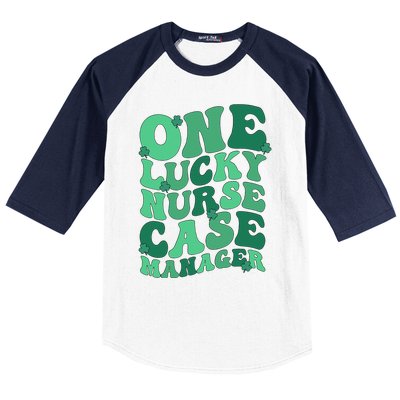 Lucky Nurse Case Manager St. Patrick's Day Case Management Baseball Sleeve Shirt