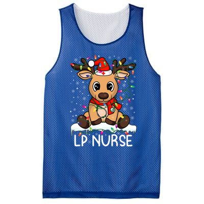 Lp Nurse Christmas Reindeer Santa Claus Xmas Nurse Scrubs Great Gift Mesh Reversible Basketball Jersey Tank