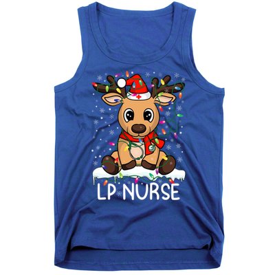 Lp Nurse Christmas Reindeer Santa Claus Xmas Nurse Scrubs Great Gift Tank Top