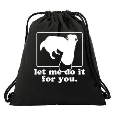 Long Nose Dog Meme Let Me Do It For You Borzoi Dog Meme Drawstring Bag