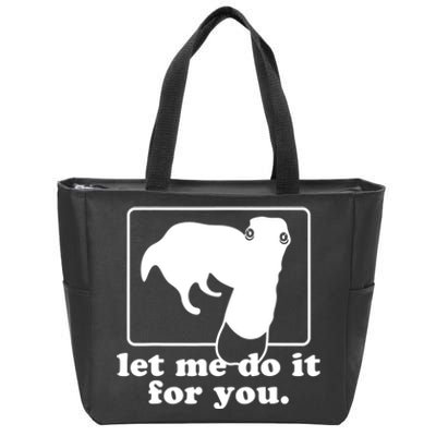 Long Nose Dog Meme Let Me Do It For You Borzoi Dog Meme Zip Tote Bag