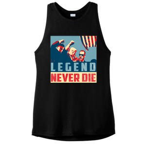 Legend Never Die Trump 2024 President Support Vote For Trump Ladies PosiCharge Tri-Blend Wicking Tank