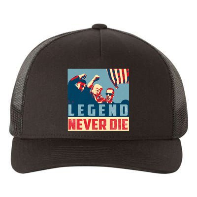 Legend Never Die Trump 2024 President Support Vote For Trump Yupoong Adult 5-Panel Trucker Hat