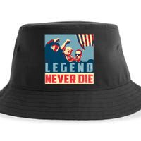 Legend Never Die Trump 2024 President Support Vote For Trump Sustainable Bucket Hat