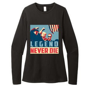 Legend Never Die Trump 2024 President Support Vote For Trump Womens CVC Long Sleeve Shirt