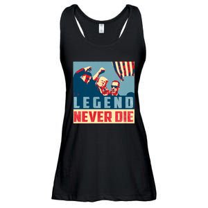 Legend Never Die Trump 2024 President Support Vote For Trump Ladies Essential Flowy Tank