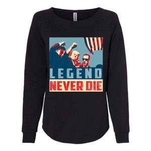 Legend Never Die Trump 2024 President Support Vote For Trump Womens California Wash Sweatshirt