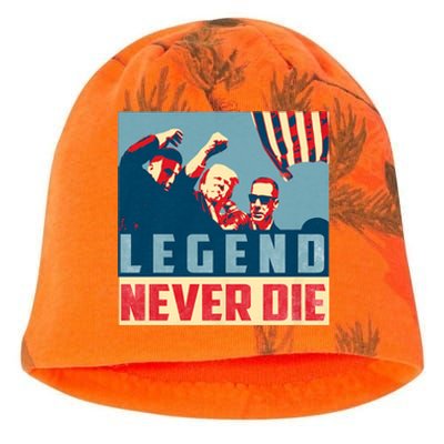 Legend Never Die Trump 2024 President Support Vote For Trump Kati - Camo Knit Beanie