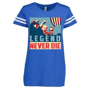 Legend Never Die Trump 2024 President Support Vote For Trump Enza Ladies Jersey Football T-Shirt