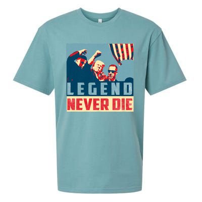 Legend Never Die Trump 2024 President Support Vote For Trump Sueded Cloud Jersey T-Shirt