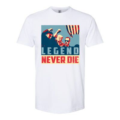 Legend Never Die Trump 2024 President Support Vote For Trump Softstyle® CVC T-Shirt