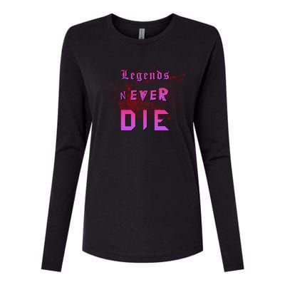 Legends Never Die Womens Cotton Relaxed Long Sleeve T-Shirt