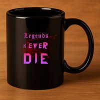 Legends Never Die 11oz C Handle Ceramic Mug