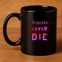Legends Never Die 11oz C Handle Ceramic Mug