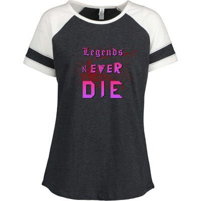 Legends Never Die Enza Ladies Jersey Colorblock Tee