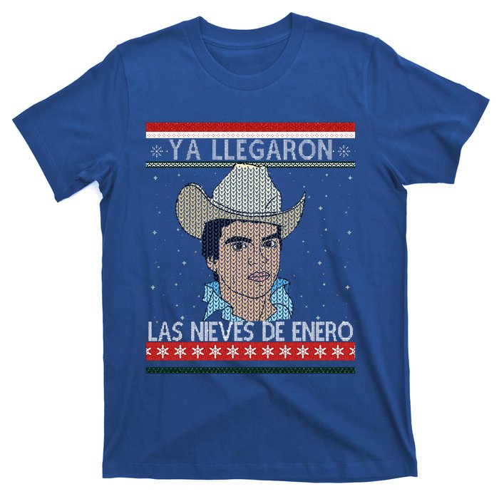 Las nieves de Enero El Rey del Corrido Mexican Christmas T-Shirt