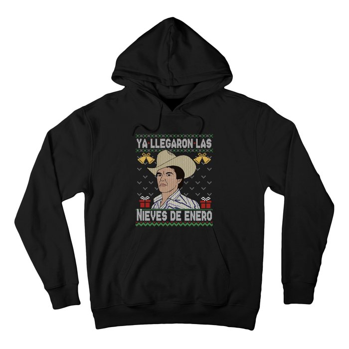 Las Nieves De Enero El Rey Del Corrido Mexican Christmas Hoodie