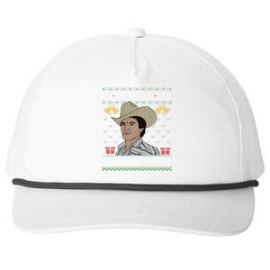 Las Nieves De Enero El Rey Del Corrido Mexican Christmas Snapback Five-Panel Rope Hat