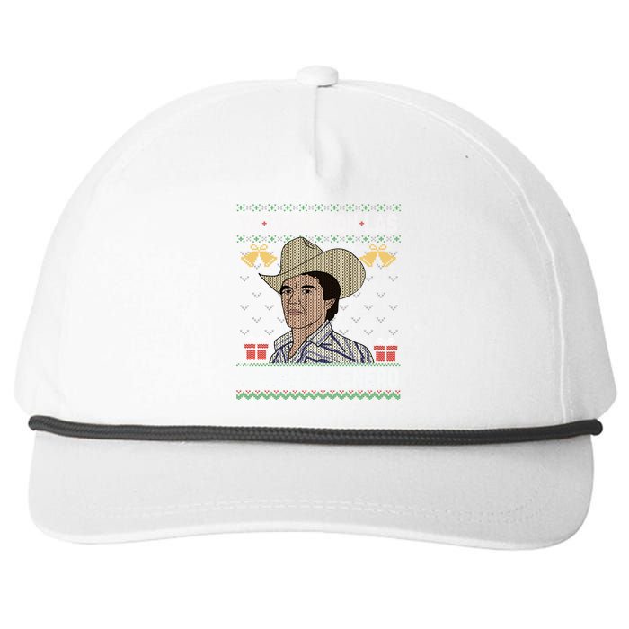 Las Nieves De Enero El Rey Del Corrido Mexican Christmas Snapback Five-Panel Rope Hat