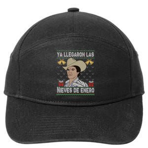 Las Nieves De Enero El Rey Del Corrido Mexican Christmas 7-Panel Snapback Hat