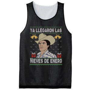 Las Nieves De Enero El Rey Del Corrido Mexican Christmas Mesh Reversible Basketball Jersey Tank