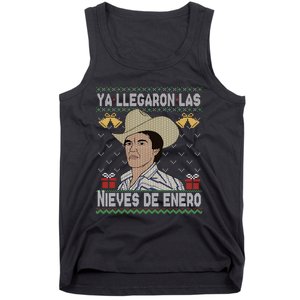 Las Nieves De Enero El Rey Del Corrido Mexican Christmas Tank Top