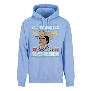 Las Nieves De Enero El Rey Del Corrido Mexican Christmas Unisex Surf Hoodie