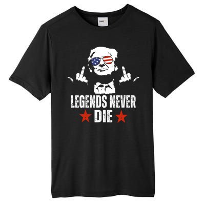 Legends Never Die Donald Trump Tall Fusion ChromaSoft Performance T-Shirt