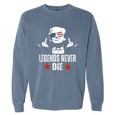 Legends Never Die Donald Trump Garment-Dyed Sweatshirt