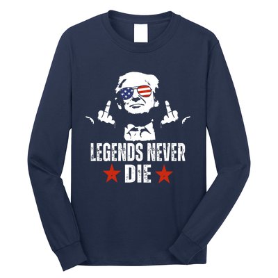 Legends Never Die Donald Trump Long Sleeve Shirt