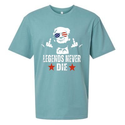 Legends Never Die Donald Trump Sueded Cloud Jersey T-Shirt