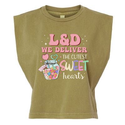 L&D Nurse Deliver The Cutest Sweet Hearts Garment-Dyed Women's Muscle Tee