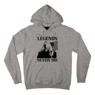 Legends Never Die Trump 2024 Pennsylvania Rally Patriot Tall Hoodie