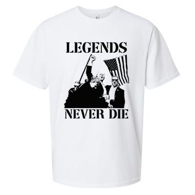 Legends Never Die Trump 2024 Pennsylvania Rally Patriot Sueded Cloud Jersey T-Shirt