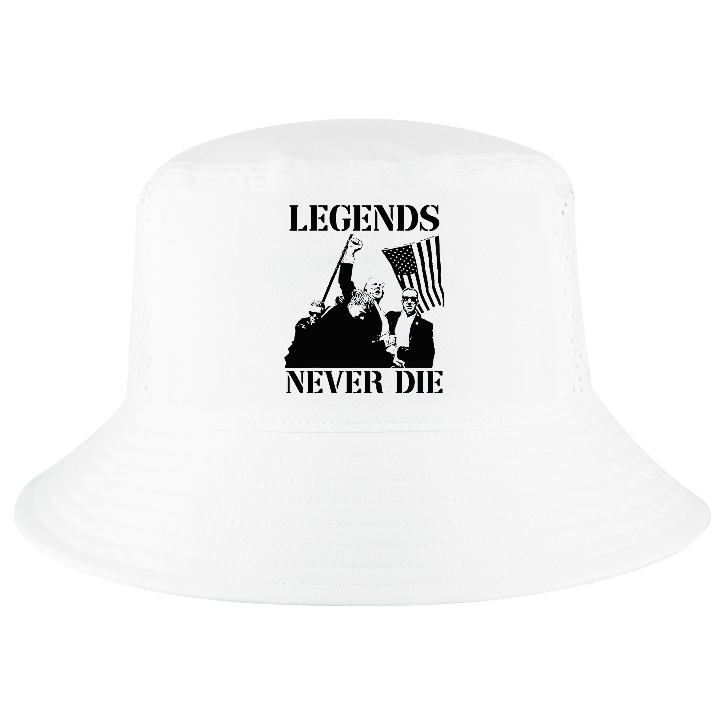 Legends Never Die Trump 2024 Pennsylvania Rally Patriot Cool Comfort Performance Bucket Hat
