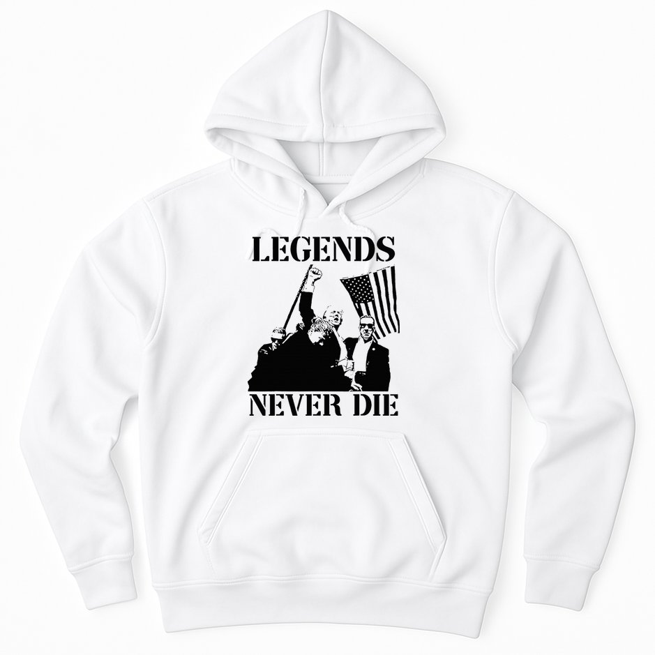 Legends Never Die Trump 2024 Pennsylvania Rally Patriot Hoodie